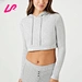 Stay comfy and stylish in our crop grey hoodie. Made from soft, durable materials, it's perfect for casual wear. Shop now!